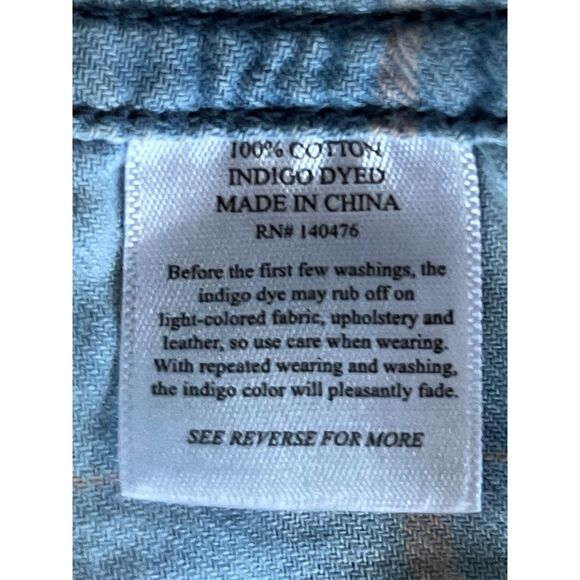 FAHERTY Light Blue Pink Check Button Up Tunic Shirt Dress Women's Size XS - Picture 5 of 9